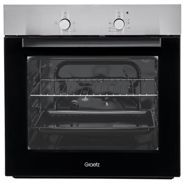 ჩასაშენებელი ელექტრო ღუმელი Graetz EB6400AERIM, Built-in Electric Oven, Black/Silver