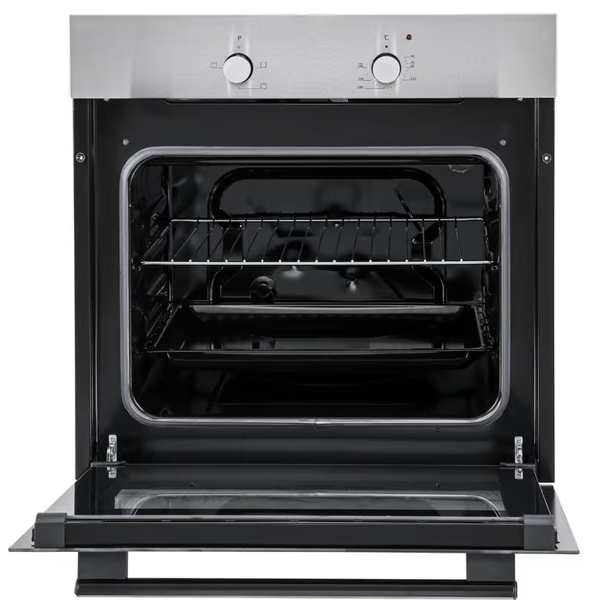 ჩასაშენებელი ელექტრო ღუმელი Graetz EB6400AERIM, Built-in Electric Oven, Black/Silver