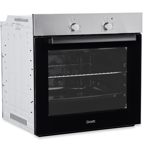 ჩასაშენებელი ელექტრო ღუმელი Graetz EB6400AERIM, Built-in Electric Oven, Black/Silver
