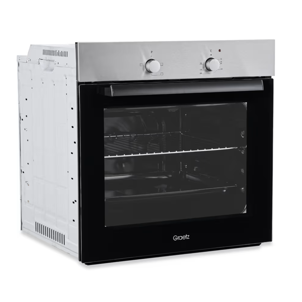 ჩასაშენებელი ელექტრო ღუმელი Graetz EB6400AERIM, Built-in Electric Oven, Black/Silver