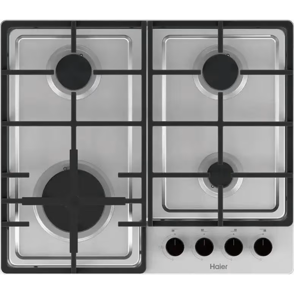ჩასაშენებელი გაზის ქურის ზედაპირი Haier HHQ-M64CX, Built-in Gas Cooktop, Silver