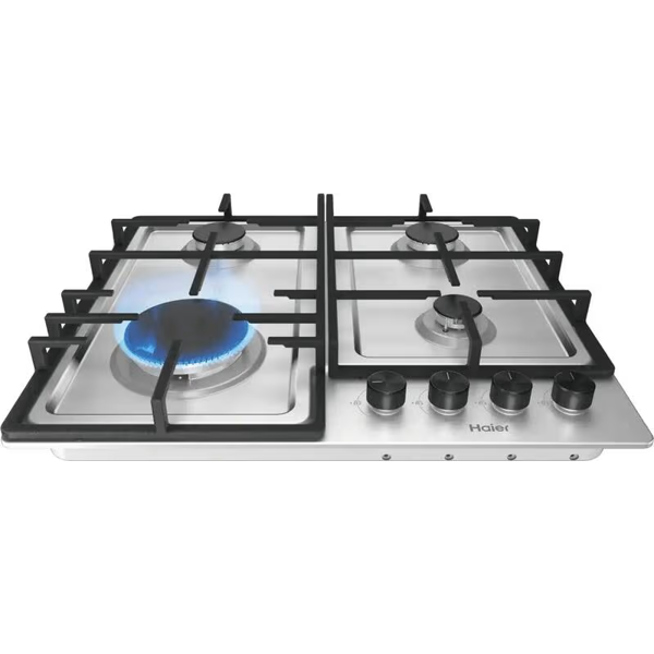 ჩასაშენებელი გაზის ქურის ზედაპირი Haier HHQ-M64CX, Built-in Gas Cooktop, Silver