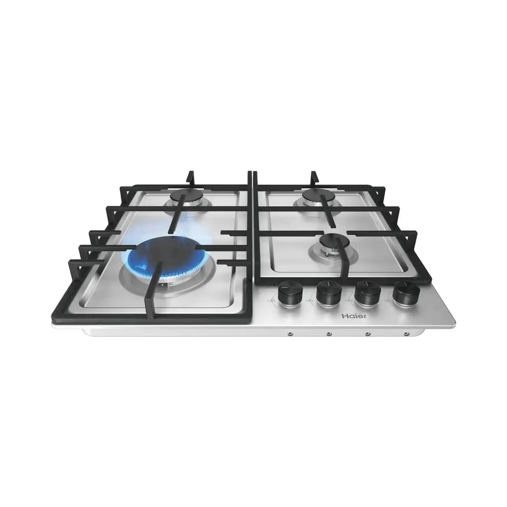 ჩასაშენებელი გაზის ქურის ზედაპირი Haier HHQ-M64CX, Built-in Gas Cooktop, Silver