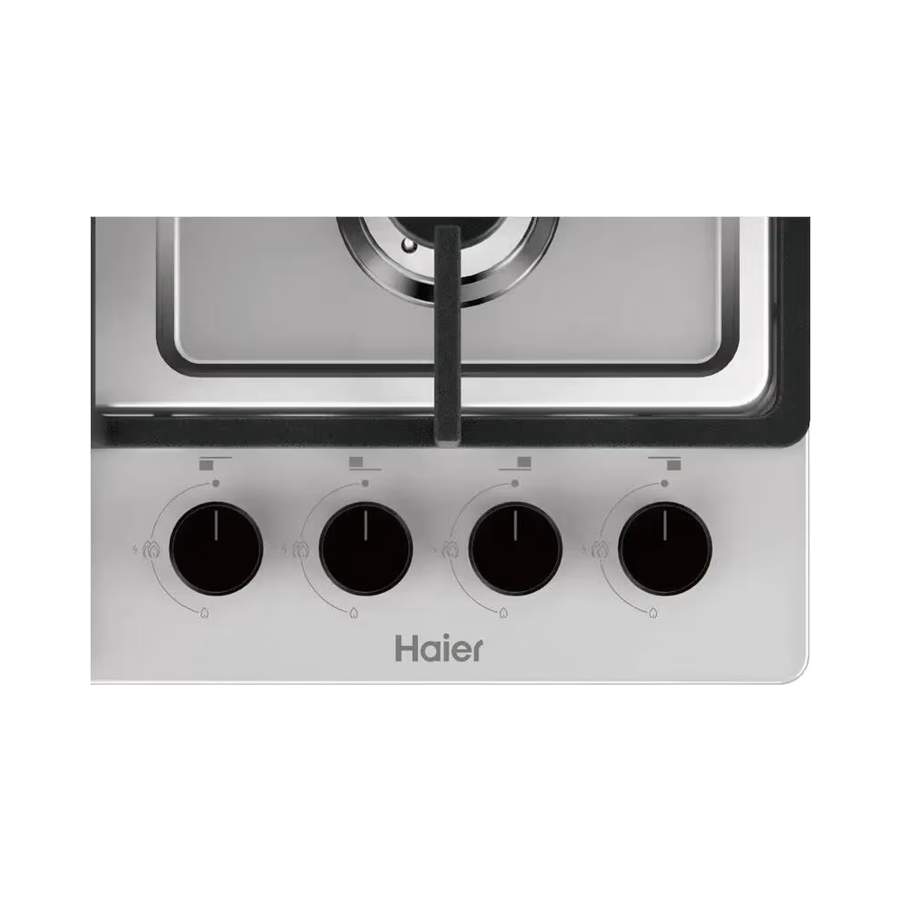 ჩასაშენებელი გაზის ქურის ზედაპირი Haier HHQ-M64CX, Built-in Gas Cooktop, Silver