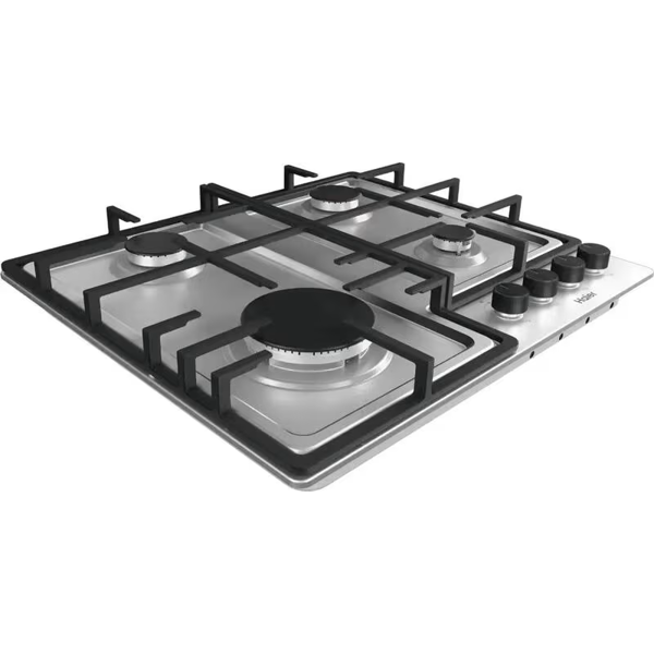 ჩასაშენებელი გაზის ქურის ზედაპირი Haier HHQ-M64CX, Built-in Gas Cooktop, Silver