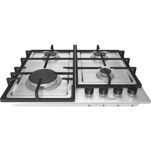 ჩასაშენებელი გაზის ქურის ზედაპირი Haier HHQ-M64CX, Built-in Gas Cooktop, Silver