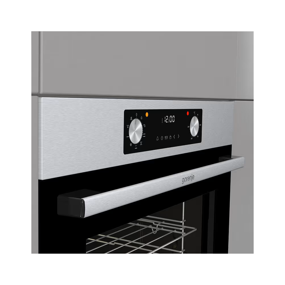 ჩასაშენებელი ელექტრო ღუმელი Gorenje BO6737E02AXN, 73L, 2900W, Built-in Electric Oven, Silver
