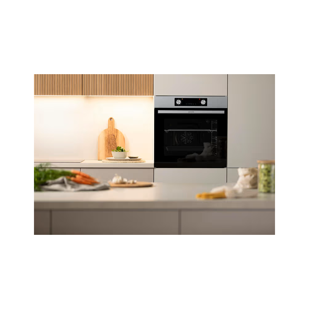 ჩასაშენებელი ელექტრო ღუმელი Gorenje BO6737E02AXN, 73L, 2900W, Built-in Electric Oven, Silver