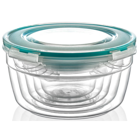კონტეინერების ნაკრები FRESH BOX LC-335, 5Pcs, Food Storage Container Set, Transparent