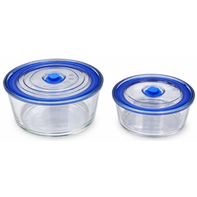 კონტეინერების ნაკრები Ronig 18023507, 2Pcs, Food Storage Container Set, Transparent