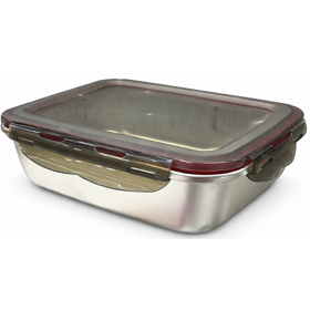 Food Storage Container DONGFANG 18023633, 1.5L, Silver