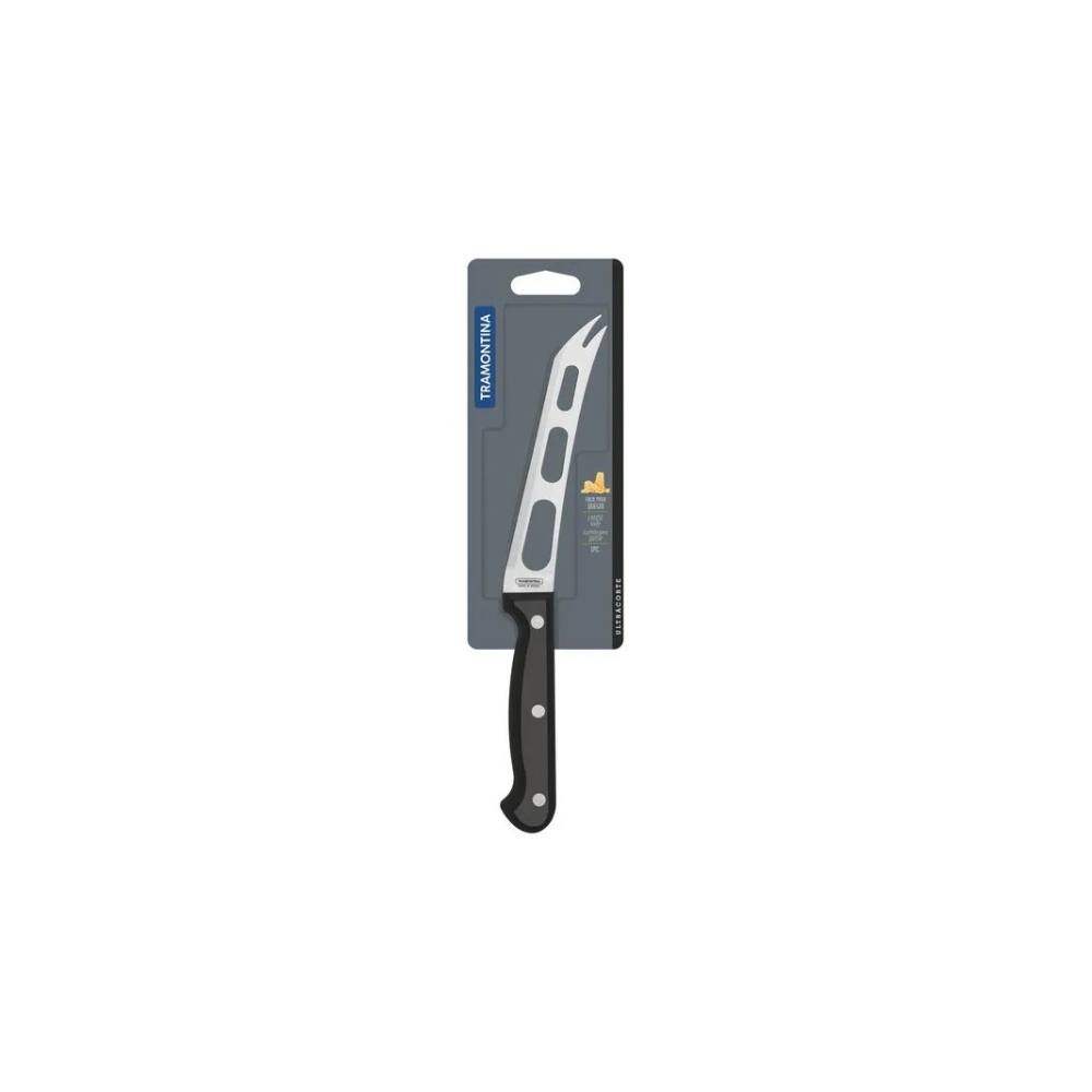 ყველის დანა TRAMONTINA ULTRACORTE 15556, 15cm, Kitchen Knife, Black