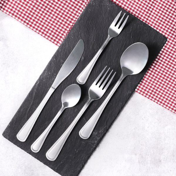 დანა-ჩანგალის ნაკრები Domotti LONDON, 30Pcs, Tableware Set, Silver