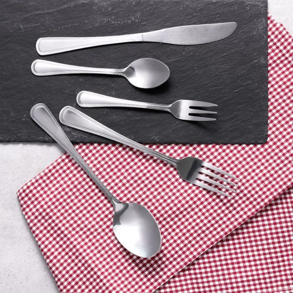 დანა-ჩანგალის ნაკრები Domotti LONDON, 30Pcs, Tableware Set, Silver