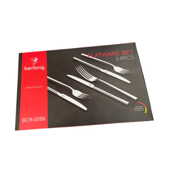 Tableware Set Berllong BCR-0099, 24Pcs, Silver