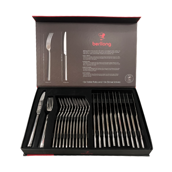 Tableware Set Berllong BCR-0099, 24Pcs, Silver