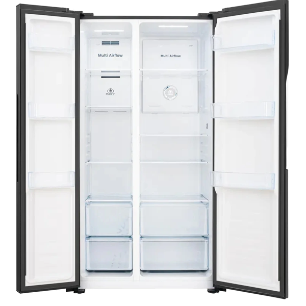 Refrigerator Gorenje NRS9186141BXI, 634L, A+, 42dB, No Frost, Black