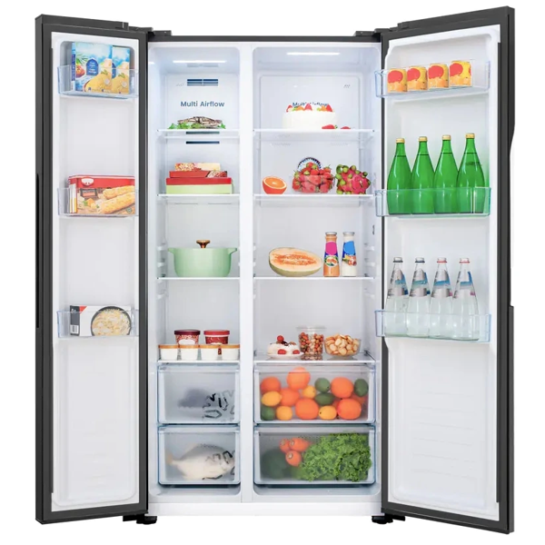 Refrigerator Gorenje NRS9186141BXI, 634L, A+, 42dB, No Frost, Black