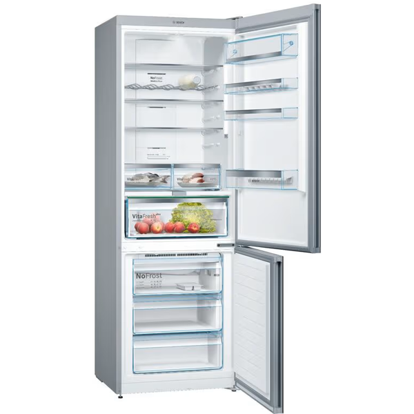 მაცივარი Bosch KGN49LBE0T, 438L, E, 40dB, No Frost Refrigerator, Black
