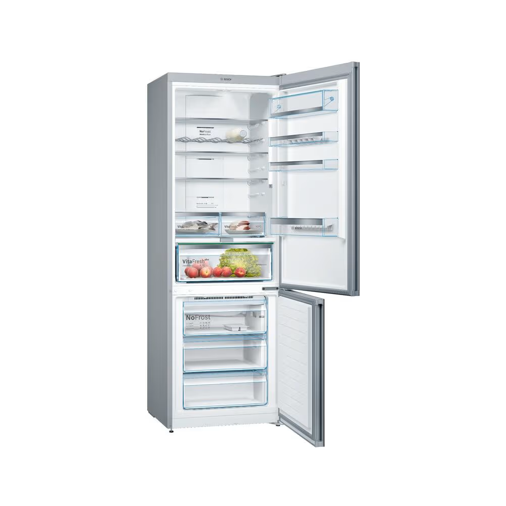 No Frost Refrigerator Bosch KGN49LBE0T, 438L, E, 40dB, Black