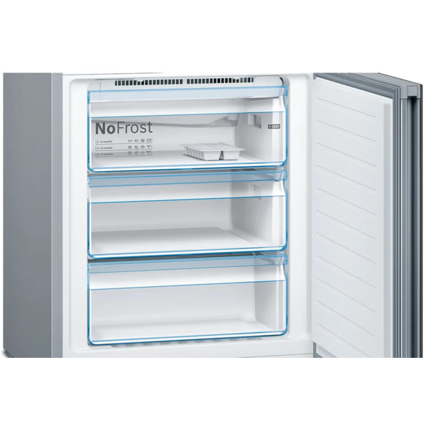 მაცივარი Bosch KGN49LBE0T, 438L, E, 40dB, No Frost Refrigerator, Black