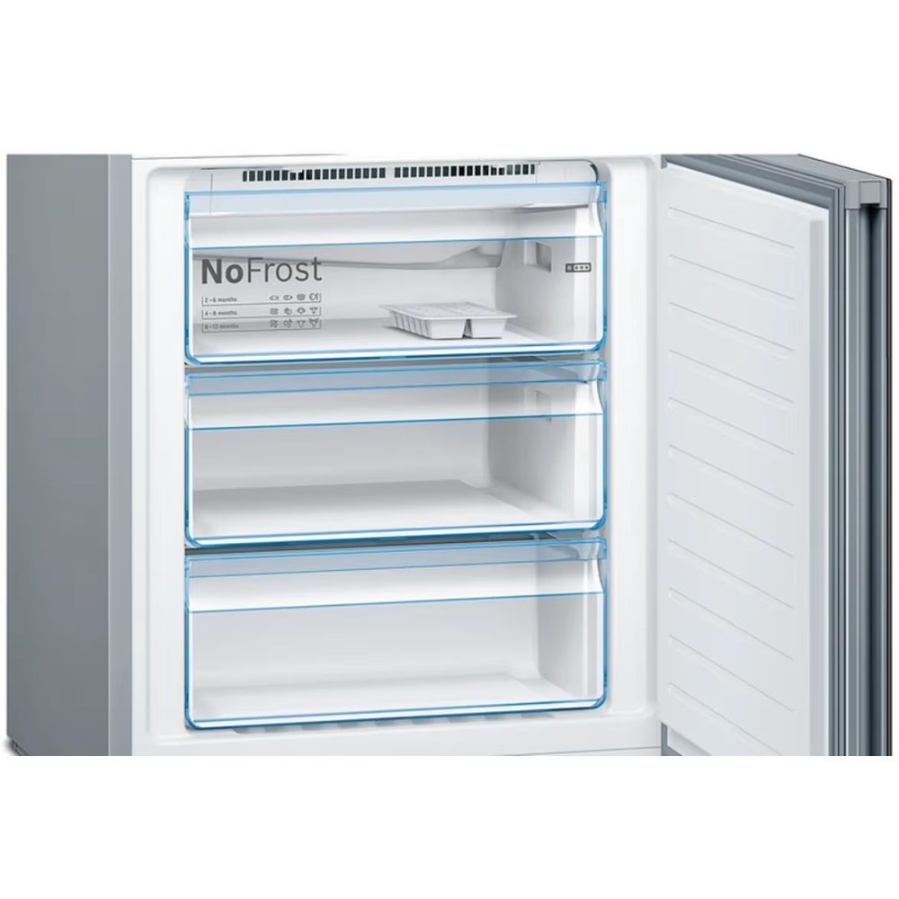 მაცივარი Bosch KGN49LBE0T, 438L, E, 40dB, No Frost Refrigerator, Black