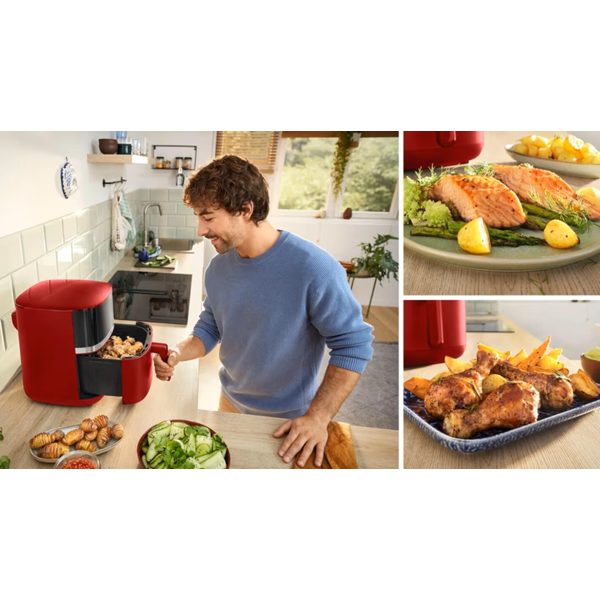 აეროგრილი Bosch MAF462R0, 2050W, 6.1L, Air Fryer, Red