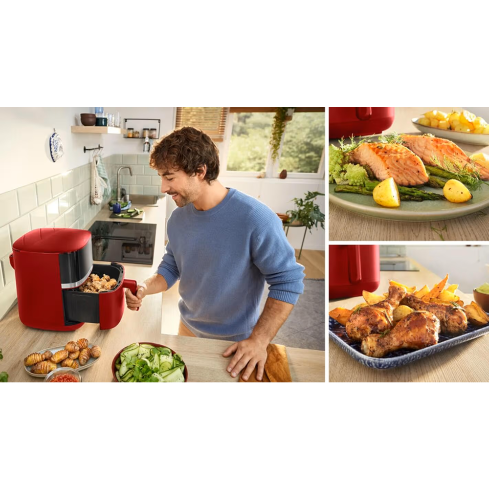 აეროგრილი Bosch MAF462R0, 2050W, 6.1L, Air Fryer, Red