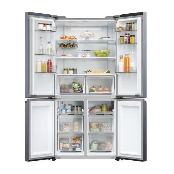 Refrigerator Haier HCR5919ENMB, 528L, E, 38dB, No Frost, Silver