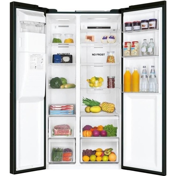 მაცივარი Haier HSR3918EIPB, 515L, E, 40dB, No Frost, Refrigerator, Black