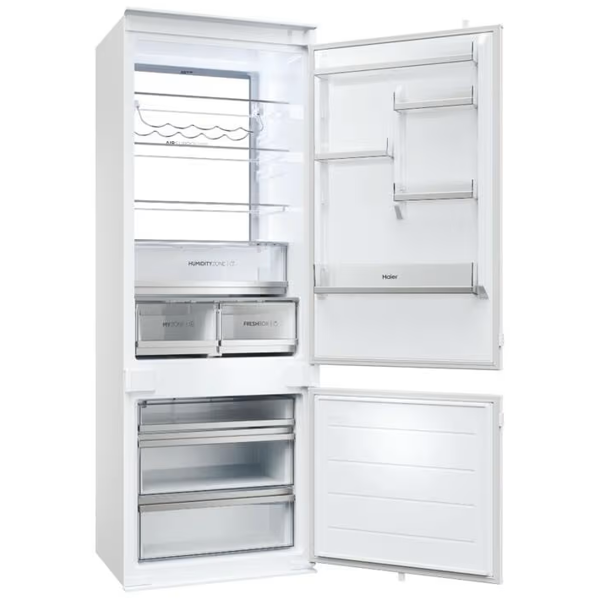ჩასაშენებელი მაცივარი Haier HBW7719DT, 400L, D, 33dB, No Frost, Built-in Refrigerator, White