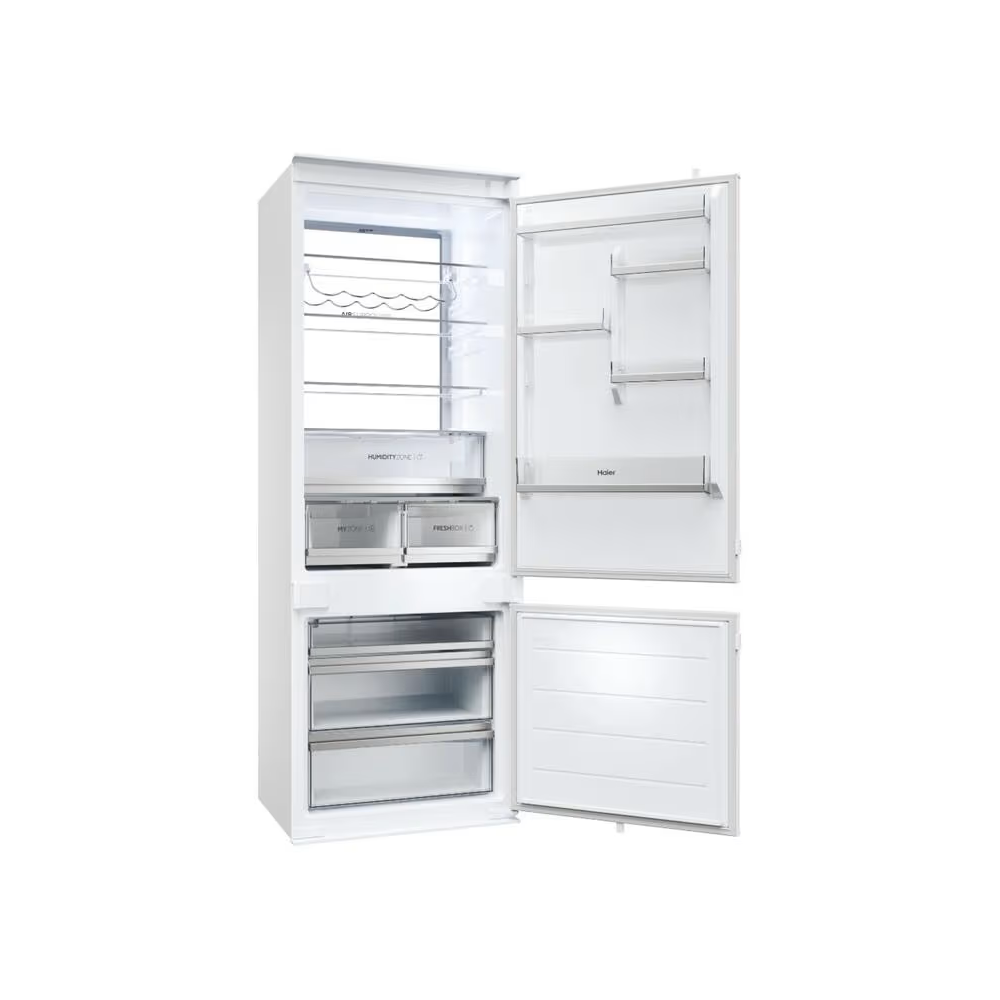 ჩასაშენებელი მაცივარი Haier HBW7719DT, 400L, D, 33dB, No Frost, Built-in Refrigerator, White