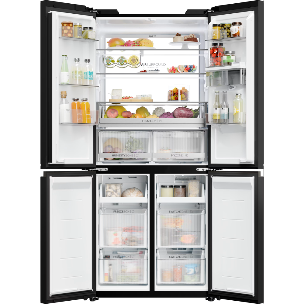 მაცივარი Haier HCKR7819DWGB, 459L, D, 36dB, No Frost, Refrigerator, Black