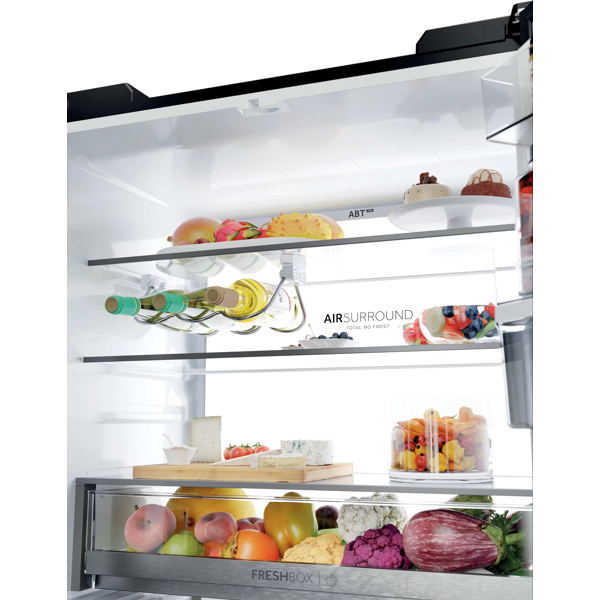 მაცივარი Haier HCKR7819DWGB, 459L, D, 36dB, No Frost, Refrigerator, Black