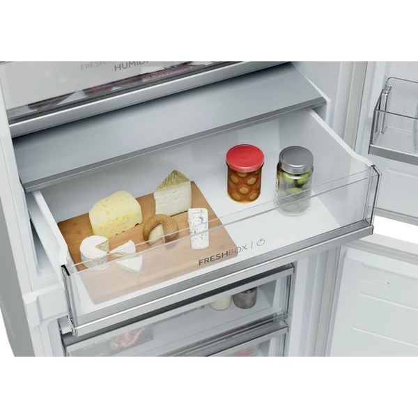 ჩასაშენებელი მაცივარი Haier HBQW5719E, 382L, E, 33dB, No Frost, Built-in Refrigerator, White
