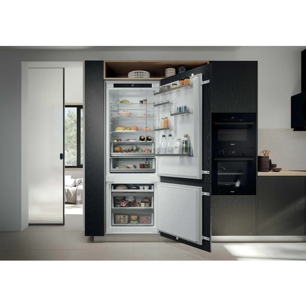 ჩასაშენებელი მაცივარი Haier HBQW5719E, 382L, E, 33dB, No Frost, Built-in Refrigerator, White