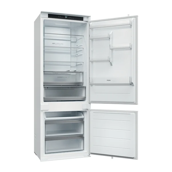 ჩასაშენებელი მაცივარი Haier HBQW5719E, 382L, E, 33dB, No Frost, Built-in Refrigerator, White