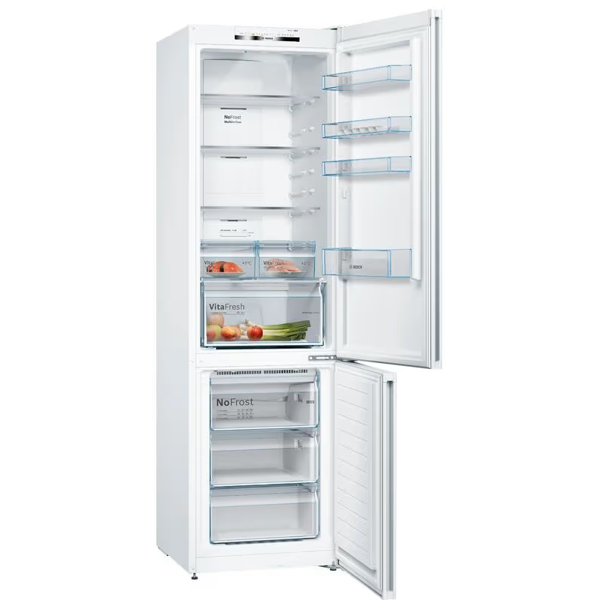 მაცივარი Bosch KGN39XW326, 368L, E, 39dB, No Frost, Refrigerator, White