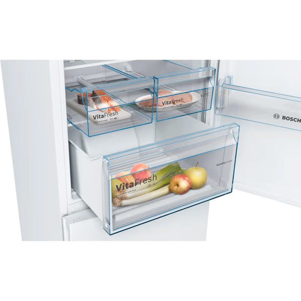 მაცივარი Bosch KGN39XW326, 368L, E, 39dB, No Frost, Refrigerator, White