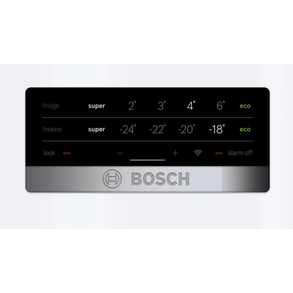 მაცივარი Bosch KGN39XW326, 368L, E, 39dB, No Frost, Refrigerator, White