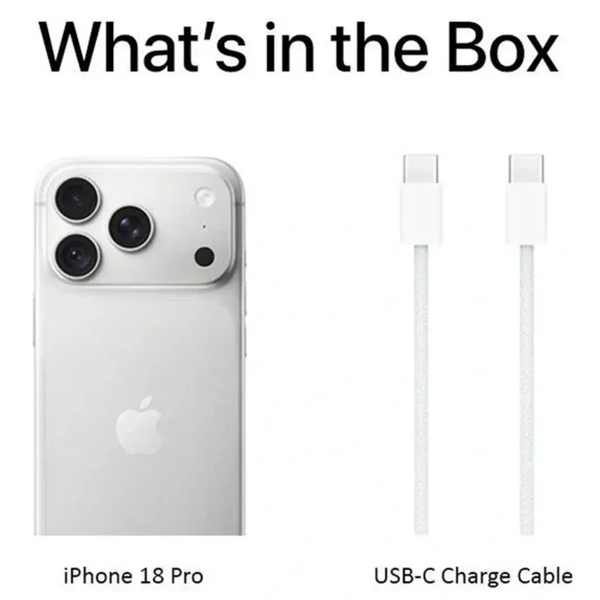 მობილური ტელეფონი Apple iPhone 18 Pro, 12GB, 256GB, ESIM Only, 5G, NFC, Silver