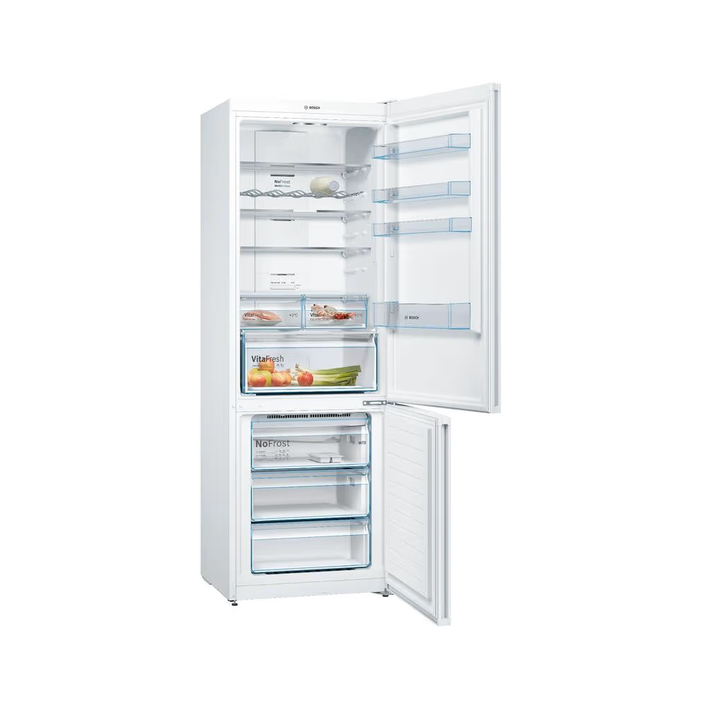 მაცივარი Bosch KGN49XWEA, 438L, E, 40dB, No Frost, Refrigerator, White