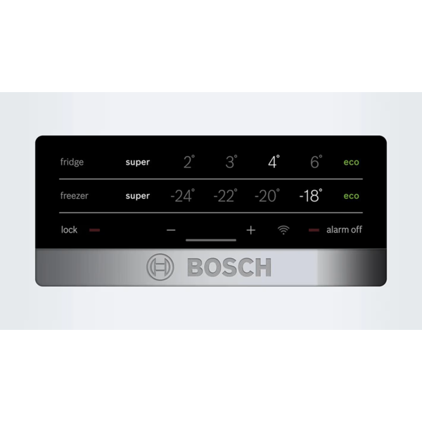 მაცივარი Bosch KGN49XWEA, 438L, E, 40dB, No Frost, Refrigerator, White