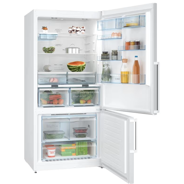 მაცივარი Bosch KGN86CWE0N, 631L, E, 40dB, No Frost, Refrigerator, White
