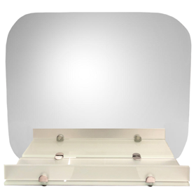 Mirror Euro Glass A-17-2, White