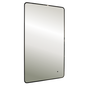 Mirror with black non-contact sensor Silver Mirrors Incanto, Black