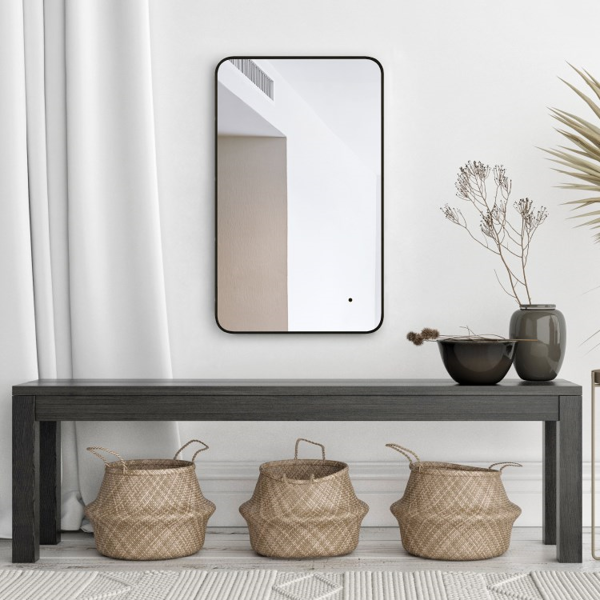 სარკე სენსორით Silver Mirrors Incanto, Mirror with black non-contact sensor, Black
