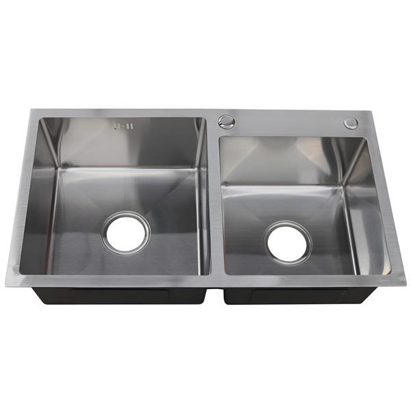 Kitchen Sink Kopano GW7843HMS NANO Chrome, Silver