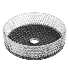 Countertop Washbasin GLASS BASIN GL09D, Transparent
