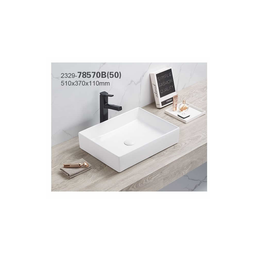 Washbasin Pate Square 78570B(50), White